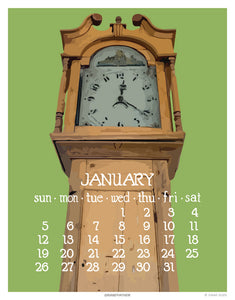 2025 Abacus Calendar 5 X 7