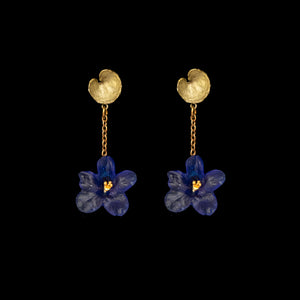 Wild Violet Drop Post Earrings