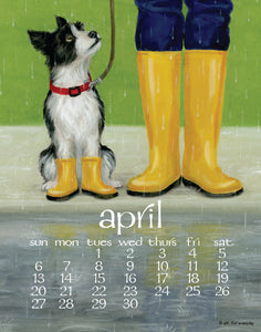 2025 Dog Days Poster Calendar 11 X 14