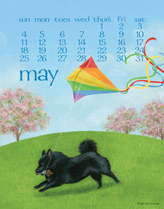 2025 Dog Days Spiral 5X7 Inch Calendar