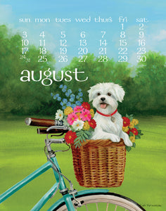 2025 Dog Days Spiral 5X7 Inch Calendar