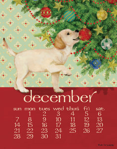 2025 Dog Days Poster Calendar 11 X 14