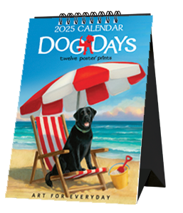 2025 Dog Days Spiral 5X7 Inch Calendar