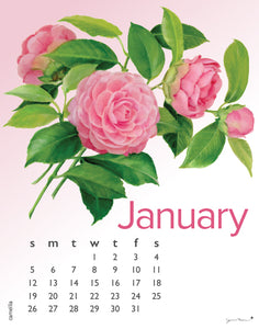 2025 Flower Spiral Desk 5X7 Inch Calendar