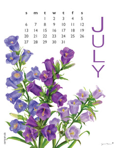 2025 Flowers Calendar 11X14