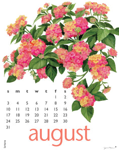 2025 Flowers Calendar 11X14