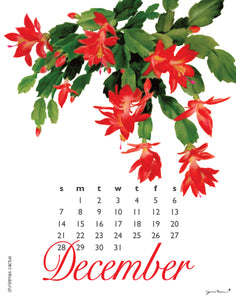 2025 Flowers Calendar 11X14