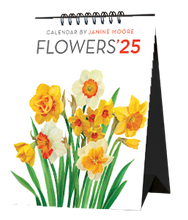 Load image into Gallery viewer, 2025 Flower Spiral Desk 5X7 Inch Calendar