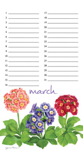 Flowers Events Calendar