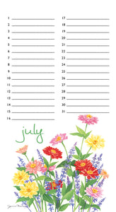 Flowers Events Calendar