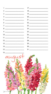 Flowers Events Calendar