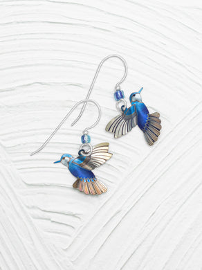 Picaflor Earrings Blue Radiance/Silver