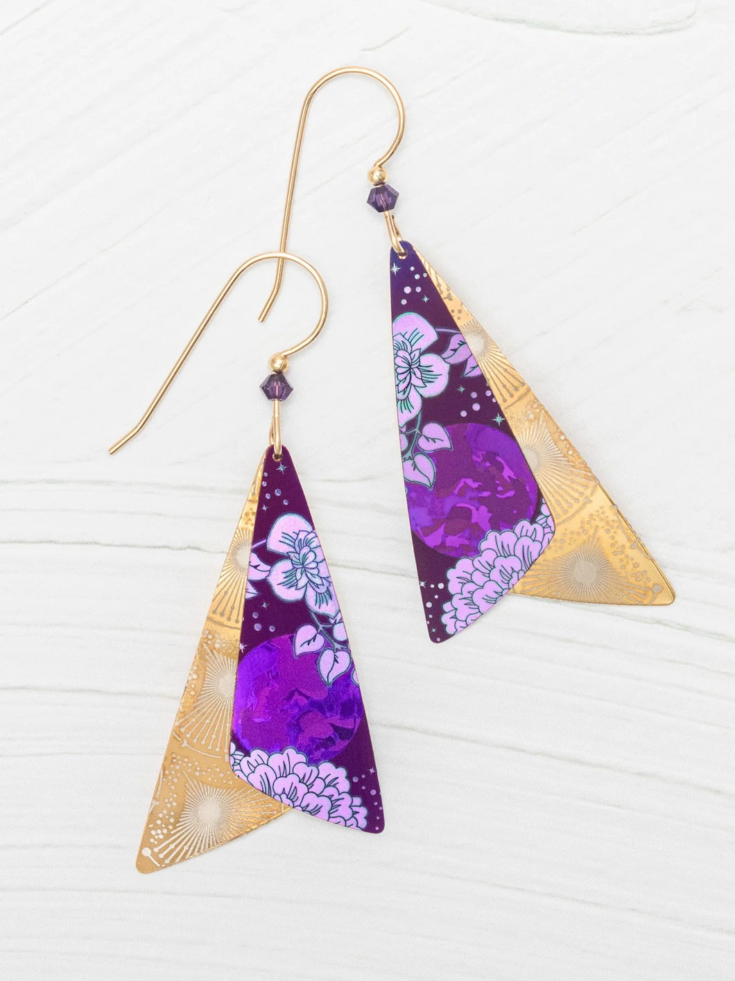 Caleen Earrings Plum