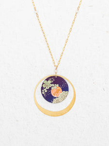 Luna Pendant Necklace Blue Moon