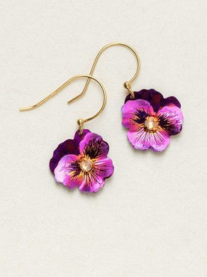 Pansy Earring in Sparkling Fuschia