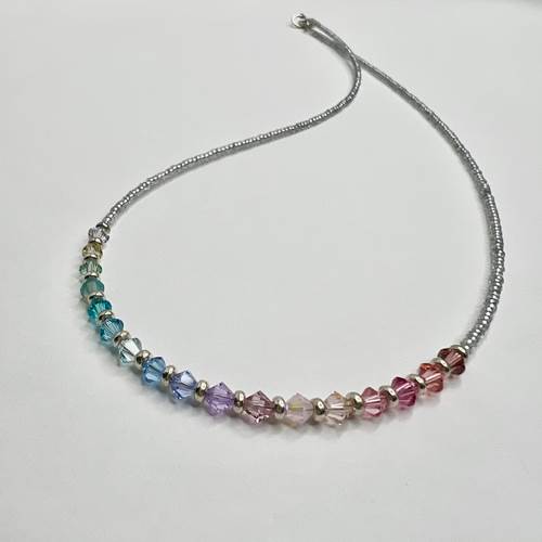 Pastel Crystal Gradient Necklace