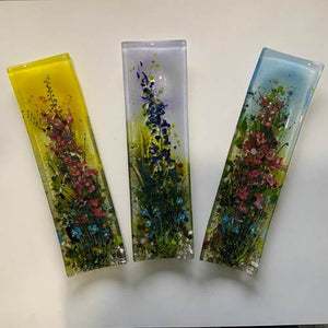 Channel Glass Wildflower Plate