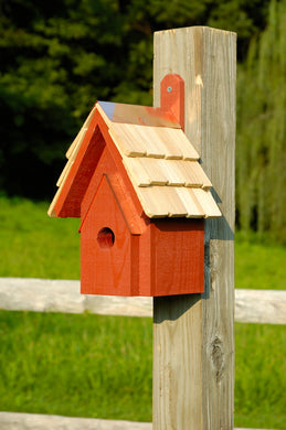 Classic Birdhouse Redwood