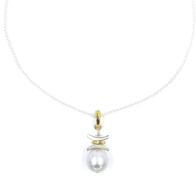 Platinum Pearl Necklace