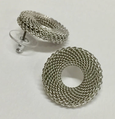 Textured Mesh Earrings Posts