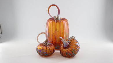 Auburn Frost Pumpkins Set of 3