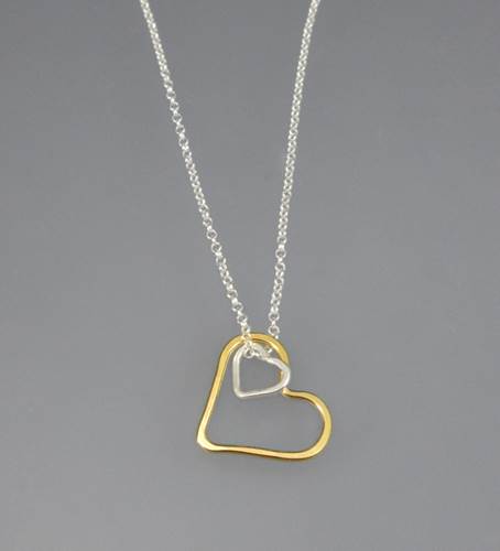 Double Heart Necklace