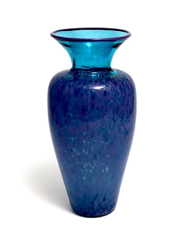 Spotted Aqua Vase